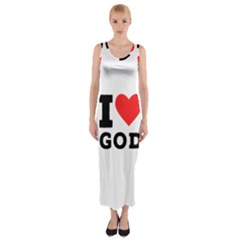 I Love God Fitted Maxi Dress by ilovewhateva