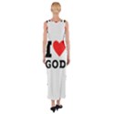 I love god Fitted Maxi Dress View2