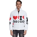 I love god Men s Puffer Bubble Jacket Coat View1