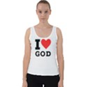 I love god Velvet Tank Top View1