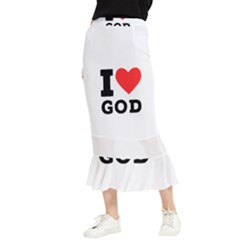 I Love God Maxi Fishtail Chiffon Skirt by ilovewhateva