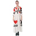 I love god Button Up Maxi Dress View1