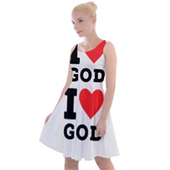 I Love God Knee Length Skater Dress by ilovewhateva