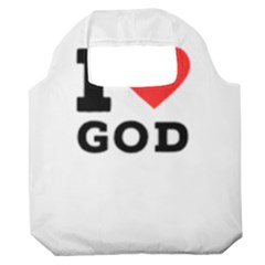 I Love God Premium Foldable Grocery Recycle Bag by ilovewhateva