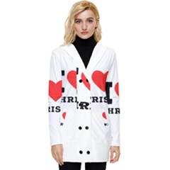 I Love Christ Button Up Hooded Coat  by ilovewhateva