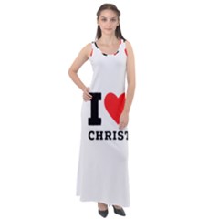 I Love Christ Sleeveless Velour Maxi Dress by ilovewhateva