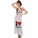 I love christ V-Neck Chiffon Maxi Dress View1