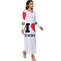 I love christ Long Sleeve Velour Longline Maxi Dress View3