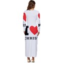 I love christ Long Sleeve Velour Longline Maxi Dress View4