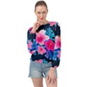 5424430 Banded Bottom Chiffon Top View1