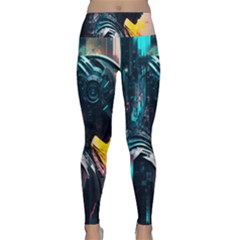 Who Sample Robot Prettyblood Lightweight Velour Classic Yoga Leggings by Ravend