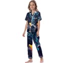 Who Sample Robot Prettyblood Kids  Satin Short Sleeve Pajamas Set View1