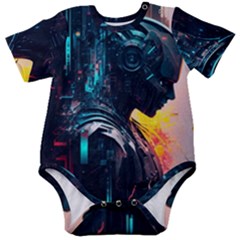 Who Sample Robot Prettyblood Baby Short Sleeve Bodysuit by Ravend