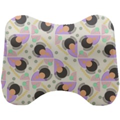 Pattern Pastel Drawing Art Head Support Cushion by Uceng