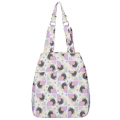 Pattern Pastel Drawing Art Center Zip Backpack by Uceng