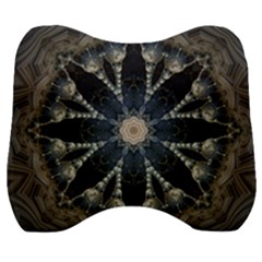 Mandala Ornament Background Velour Head Support Cushion by Uceng