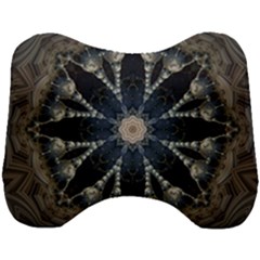 Mandala Ornament Background Head Support Cushion by Uceng