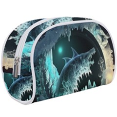 Sculpture Dinosaur Shark Frozen Winter Fantasy Make Up Case (large) by Ravend