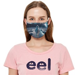 Ai Generated Space Astronaut Universe Moon Earth Cloth Face Mask (adult) by Ravend