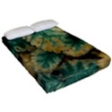 Colored Close Up Plants Leaves Pattern Fitted Sheet (Queen Size) View2