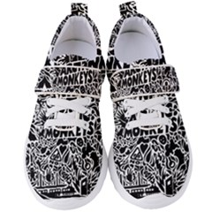 Arctic Monkeys Digital Wallpaper Pattern No People Creativity Women s Velcro Strap Shoes by Sudhe