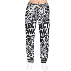 Arctic Monkeys Digital Wallpaper Pattern No People Creativity Women Velvet Drawstring Pants by Sudhe