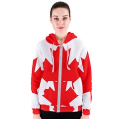 Canada Flag Canadian Flag View Women s Zipper Hoodie by Ravend