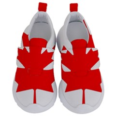 Canada Flag Canadian Flag View Kids  Velcro No Lace Shoes by Ravend