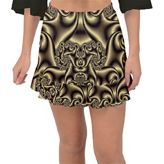 Background Fractal Sample Fantasy Texture Design Fishtail Mini Chiffon Skirt by Ravend