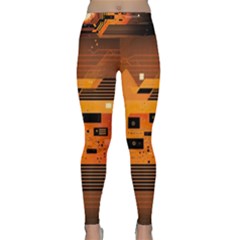 Technology Design Tech Computer Future Business Lightweight Velour Classic Yoga Leggings by Ravend