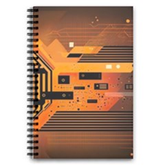 Technology Design Tech Computer Future Business 5 5  X 8 5  Notebook by Ravend