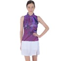 Fractal Math Abstract Abstract Art Digital Arts Women s Sleeveless Polo Tee View1