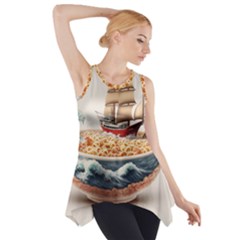 Ai Generated Noodles Pirate Chinese Food Food Side Drop Tank Tunic by danenraven