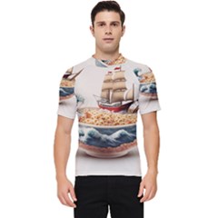 Ai Generated Noodles Pirate Chinese Food Food Men s Short Sleeve Rash Guard by danenraven