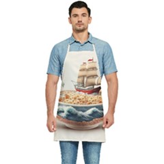 Ai Generated Noodles Pirate Chinese Food Food Kitchen Apron by danenraven