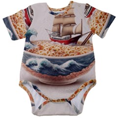 Ai Generated Noodles Pirate Chinese Food Food Baby Short Sleeve Bodysuit by danenraven