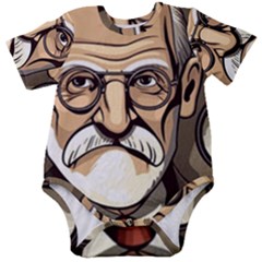 Ai Generated Psychotherapist Psychology Therapy Baby Short Sleeve Bodysuit by danenraven