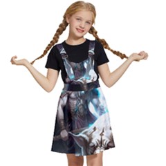 Ai Generated Viking God Fantasy Dog Norse Man Kids  Apron Dress by danenraven