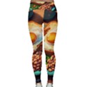 Ai Generated Breakfast Egg Beans Toast Plate Lightweight Velour Classic Yoga Leggings View2