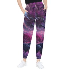 Landscape Landscape Painting Purple Purple Trees Tapered Pants by danenraven