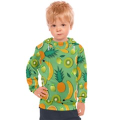 Fruit Tropical Pattern Design Art Pattern Kids  Hooded Pullover by Ravend