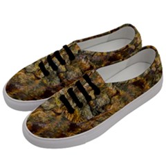 Rusty Orange Abstract Surface Men s Classic Low Top Sneakers by dflcprintsclothing