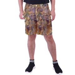 Rusty Orange Abstract Surface Men s Pocket Shorts by dflcprintsclothing