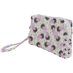 Pattern Pastel Drawing Art Wristlet Pouch Bag (small) by Ravend