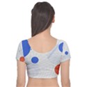 Computer Network Technology Digital Science Fiction Velvet Short Sleeve Crop Top  View2