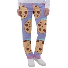 Cookies Chocolate Chips Chocolate Cookies Sweets Women s Casual Pants by Ravend