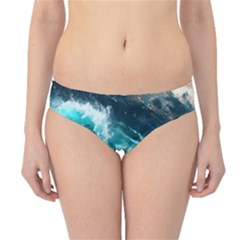 Thunderstorm Tsunami Tidal Wave Ocean Waves Sea Hipster Bikini Bottoms by Ravend