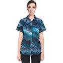 Tsunami Waves Ocean Sea Water Rough Seas 4 Women s Short Sleeve Shirt View1