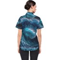 Tsunami Waves Ocean Sea Water Rough Seas 4 Women s Short Sleeve Shirt View2