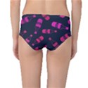 Wine Wine Bottles Background Graphic Mid-Waist Bikini Bottoms View2